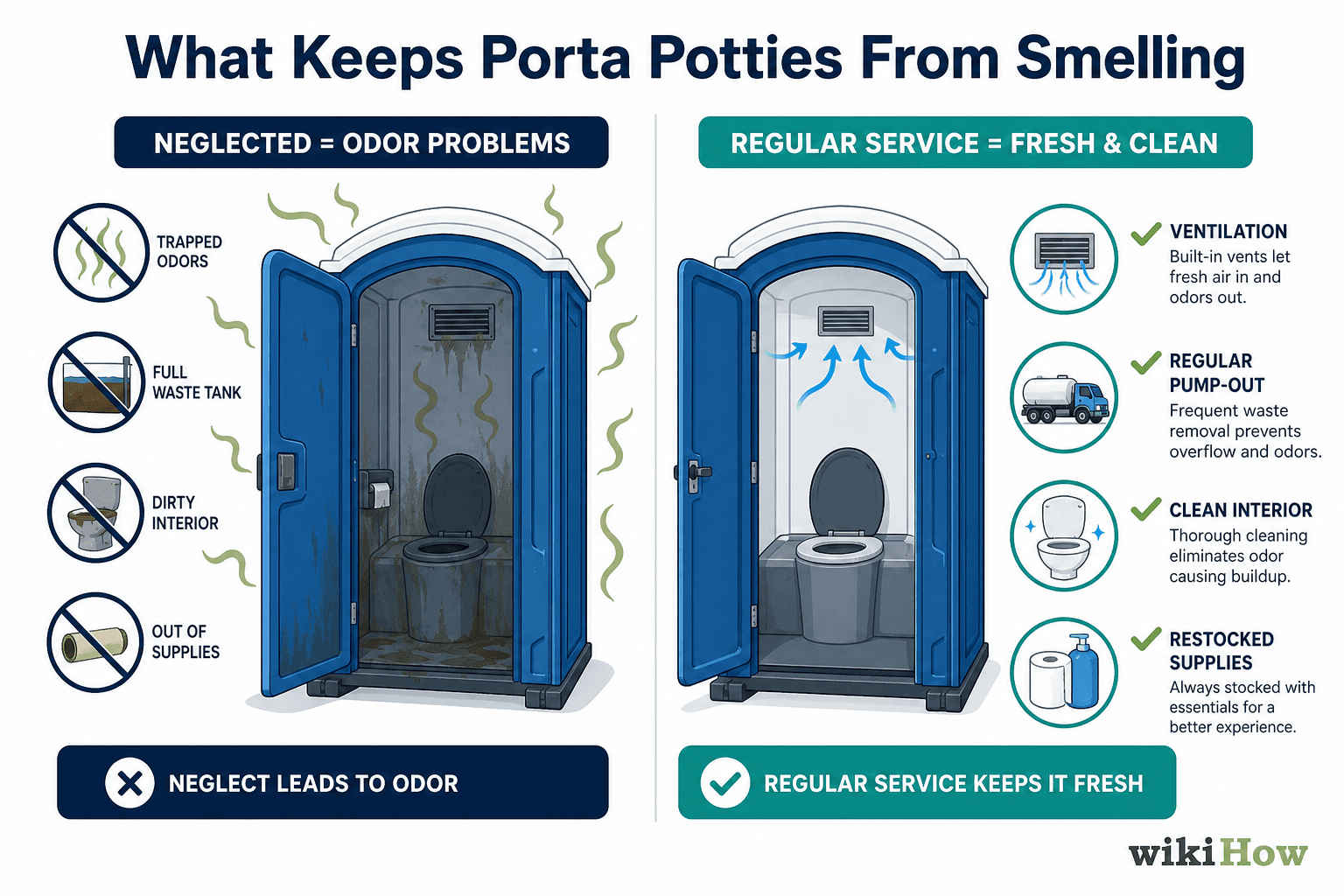 Do Porta Potties Smell? How to Keep Them Fresh, illustrated guide
